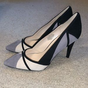 Nine West color block heels